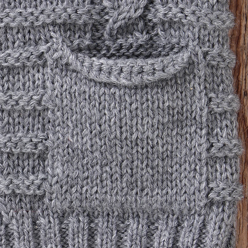 Conjunto Tricô Bebê Classic Sueter e Macacão