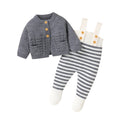 Conjunto Tricô Bebê Classic Sueter e Macacão