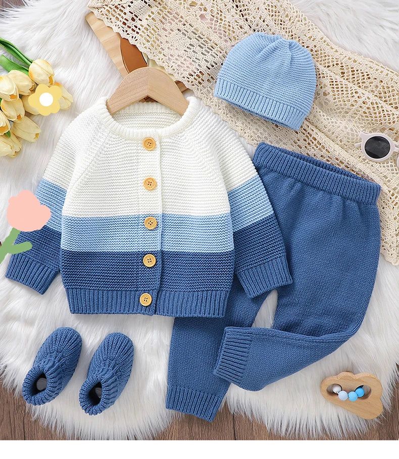 Conjunto de Tricô 4 peças Aconchego