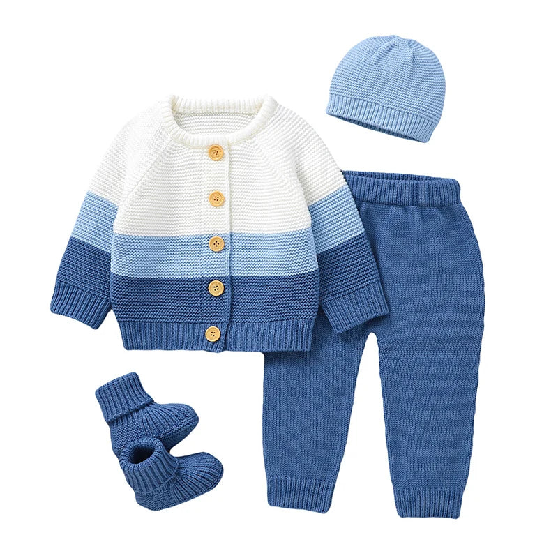 Conjunto de Tricô 4 peças Aconchego